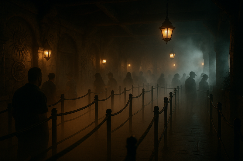 MISTY THEME PARK INDOOR QUEUE